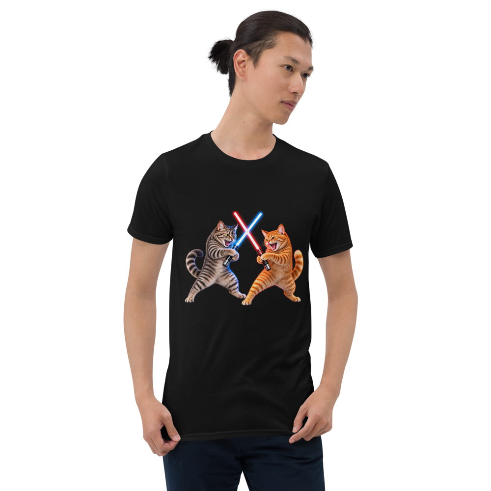 Cat Wars Short-Sleeve Unisex T-Shirt · Unisex / Black / S