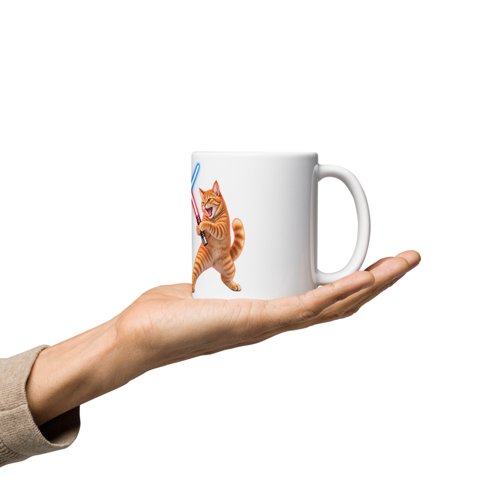 Cat Wars Mug · White / 11 oz