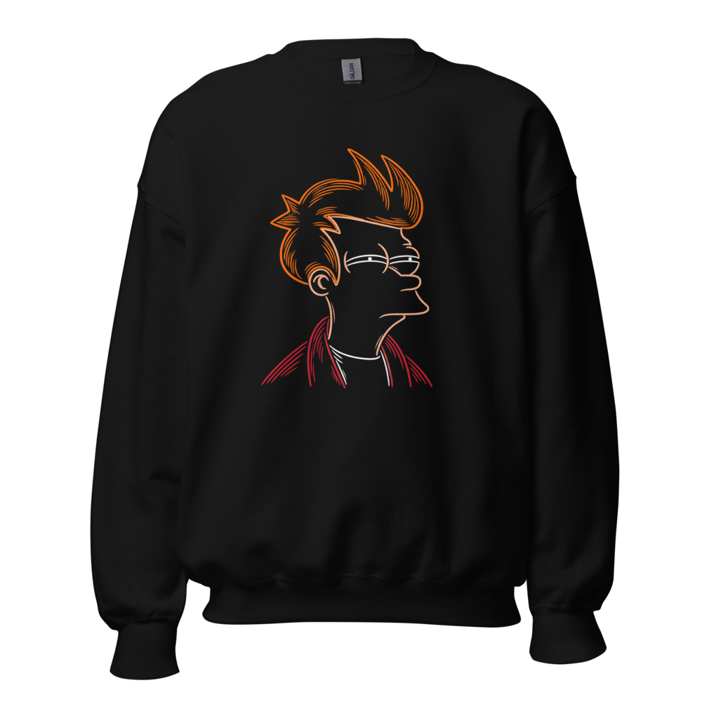 Suspicious Fry Unisex Sweatshirt · Unisex / Black / S