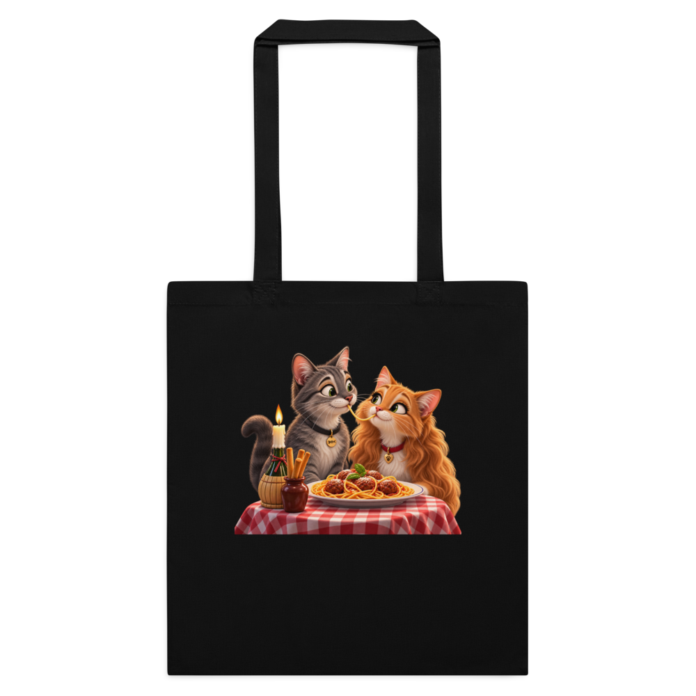 Lady and the Tramp tote bag · Black / One size