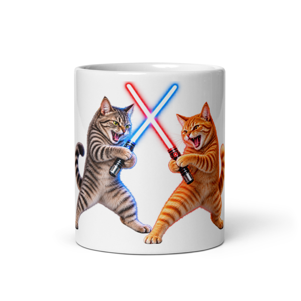 Cat Wars Mug · White / 11 oz