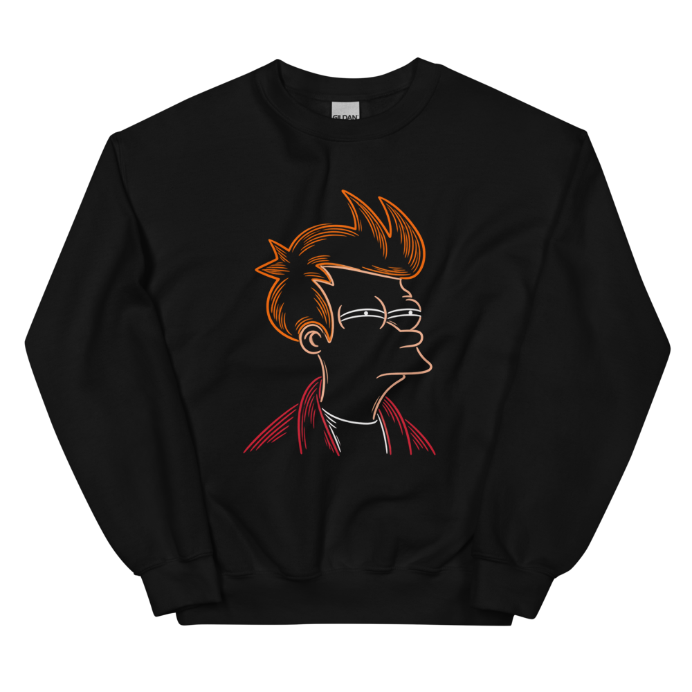 Suspicious Fry Unisex Sweatshirt · Unisex / Black / S