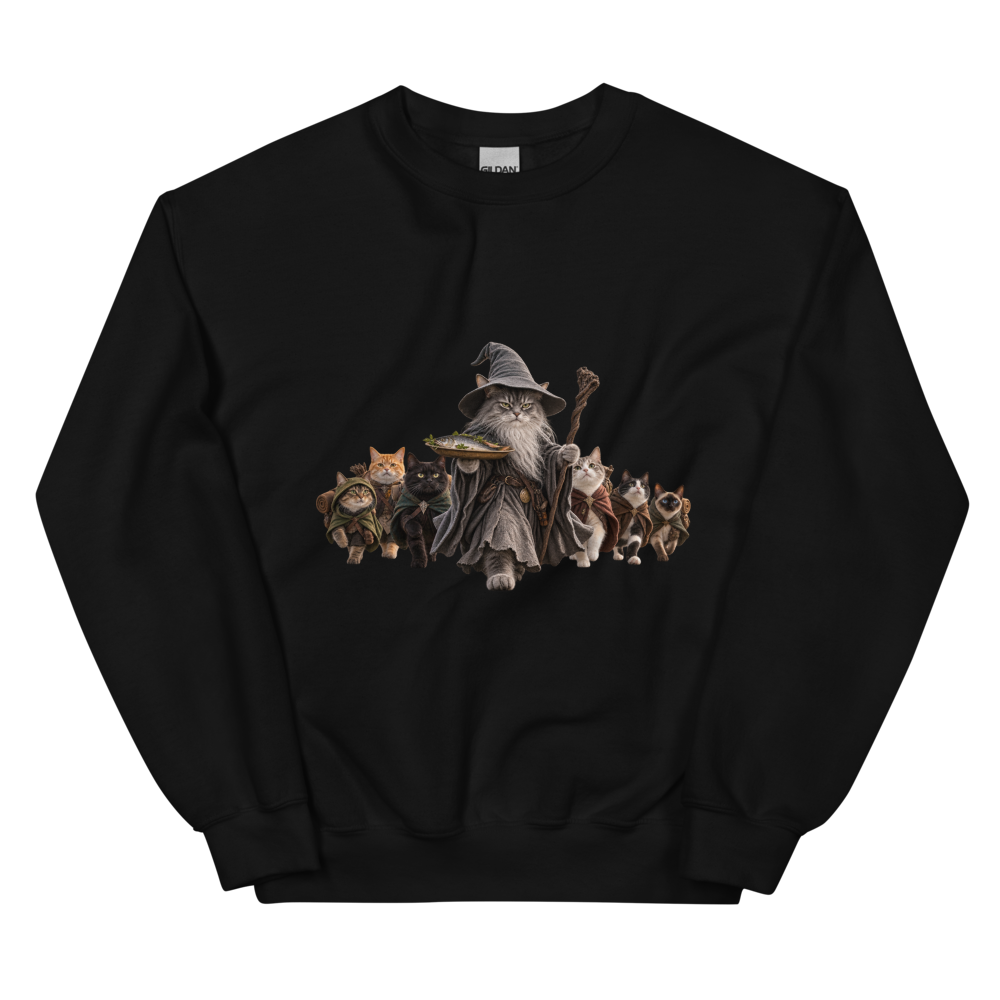 Lord of the cats Sweatshirt · Unisex / Black / S