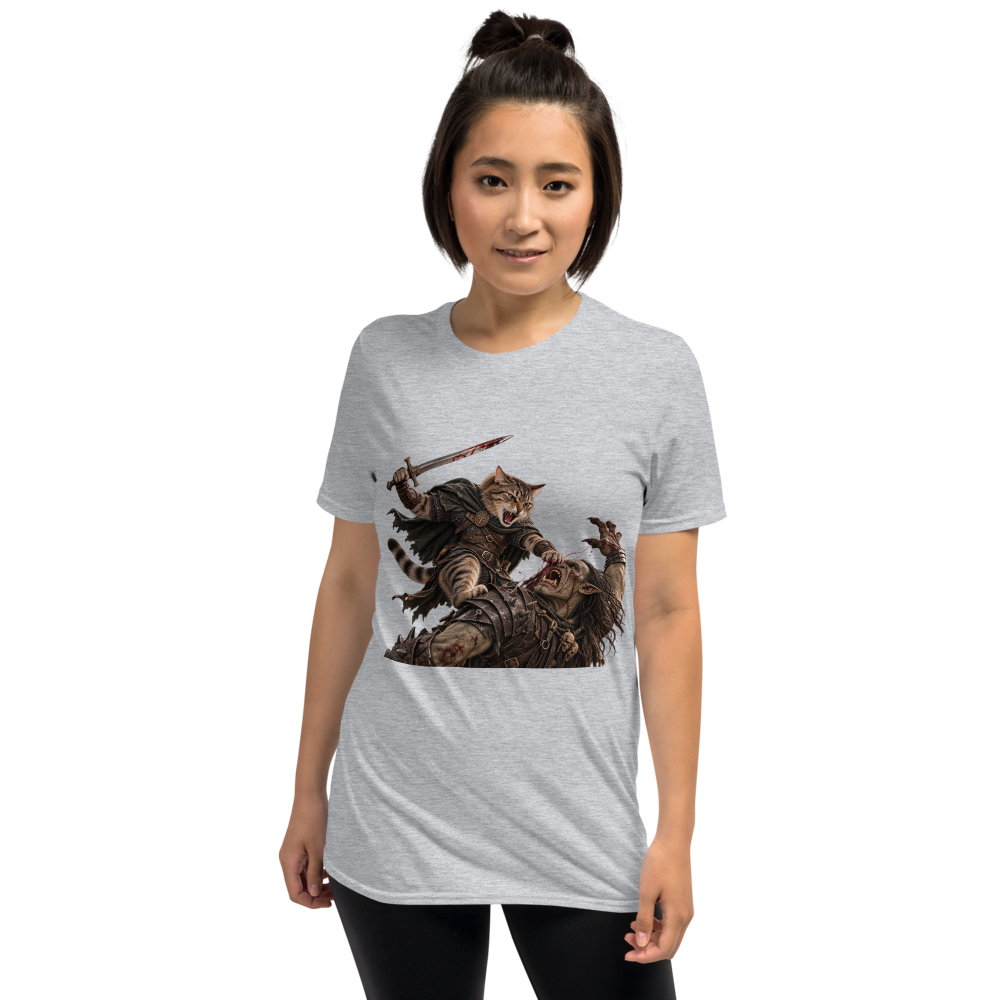 Cat vs Orc T-Shirt · Unisex / Sport Grey / S