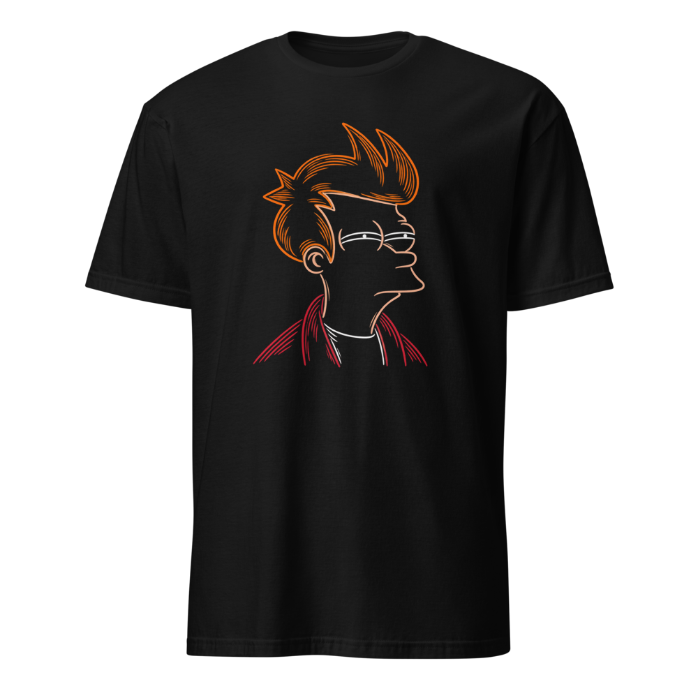 Fry Suspicious Short-Sleeve Unisex T-Shirt · Unisex / Black / S