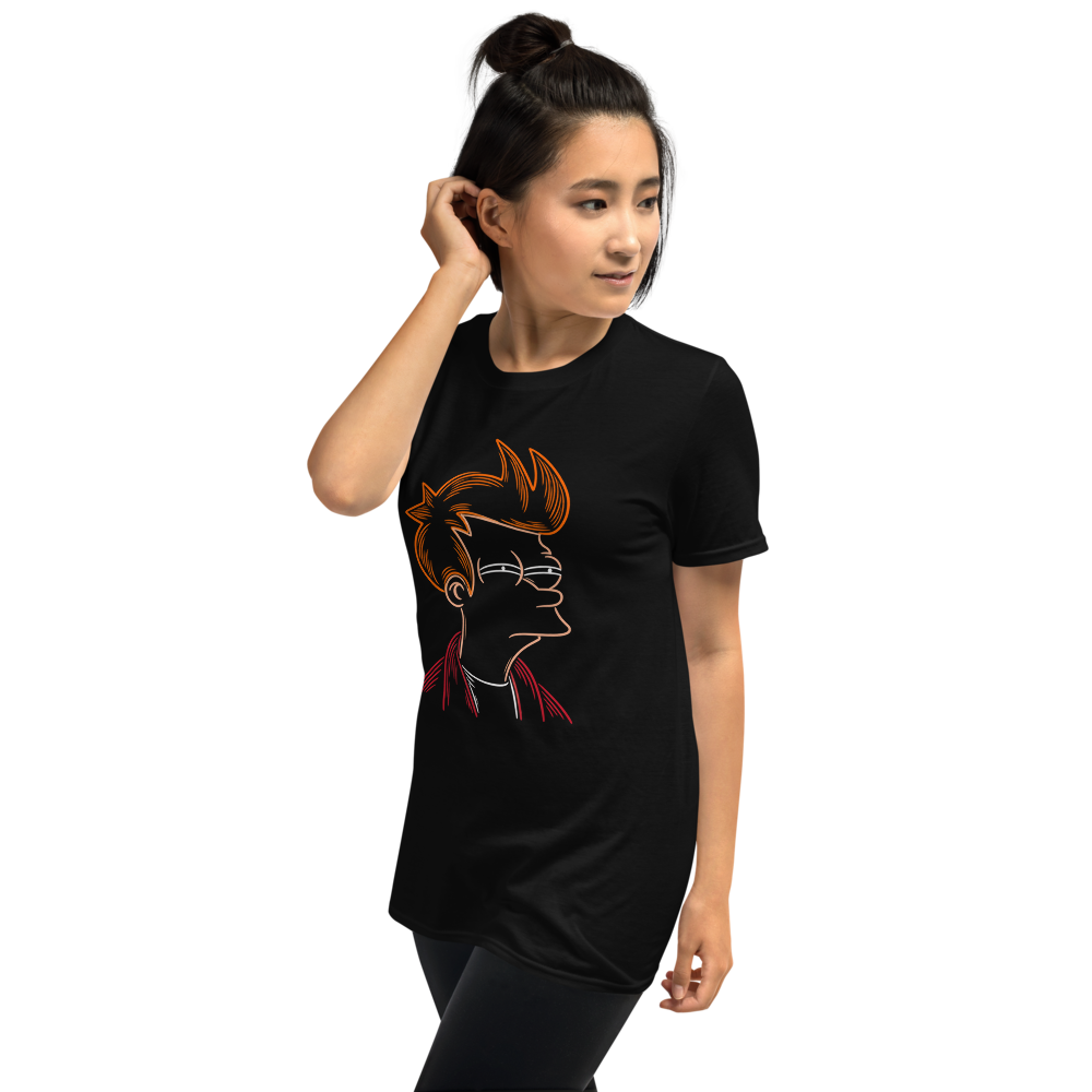 Fry Suspicious Short-Sleeve Unisex T-Shirt · Unisex / Black / S