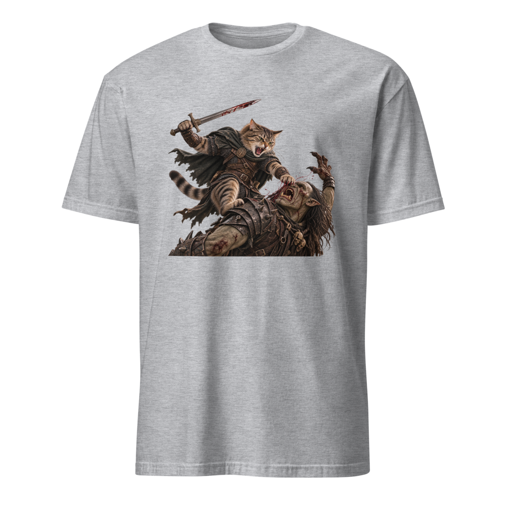 Cat vs Orc T-Shirt · Unisex / Sport Grey / S