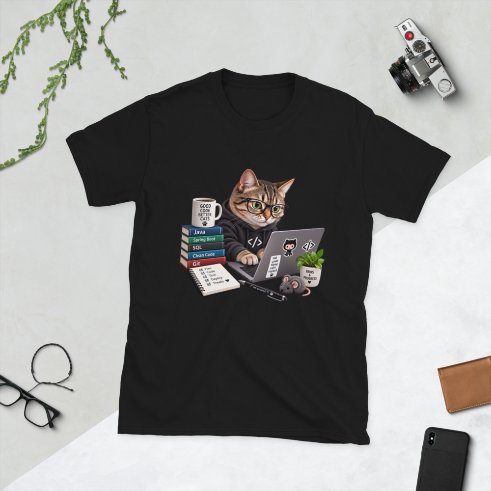 Engineer Cat · Unisex / Black / S