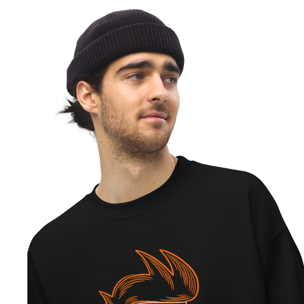 Suspicious Fry Unisex Sweatshirt · Unisex / Black / S